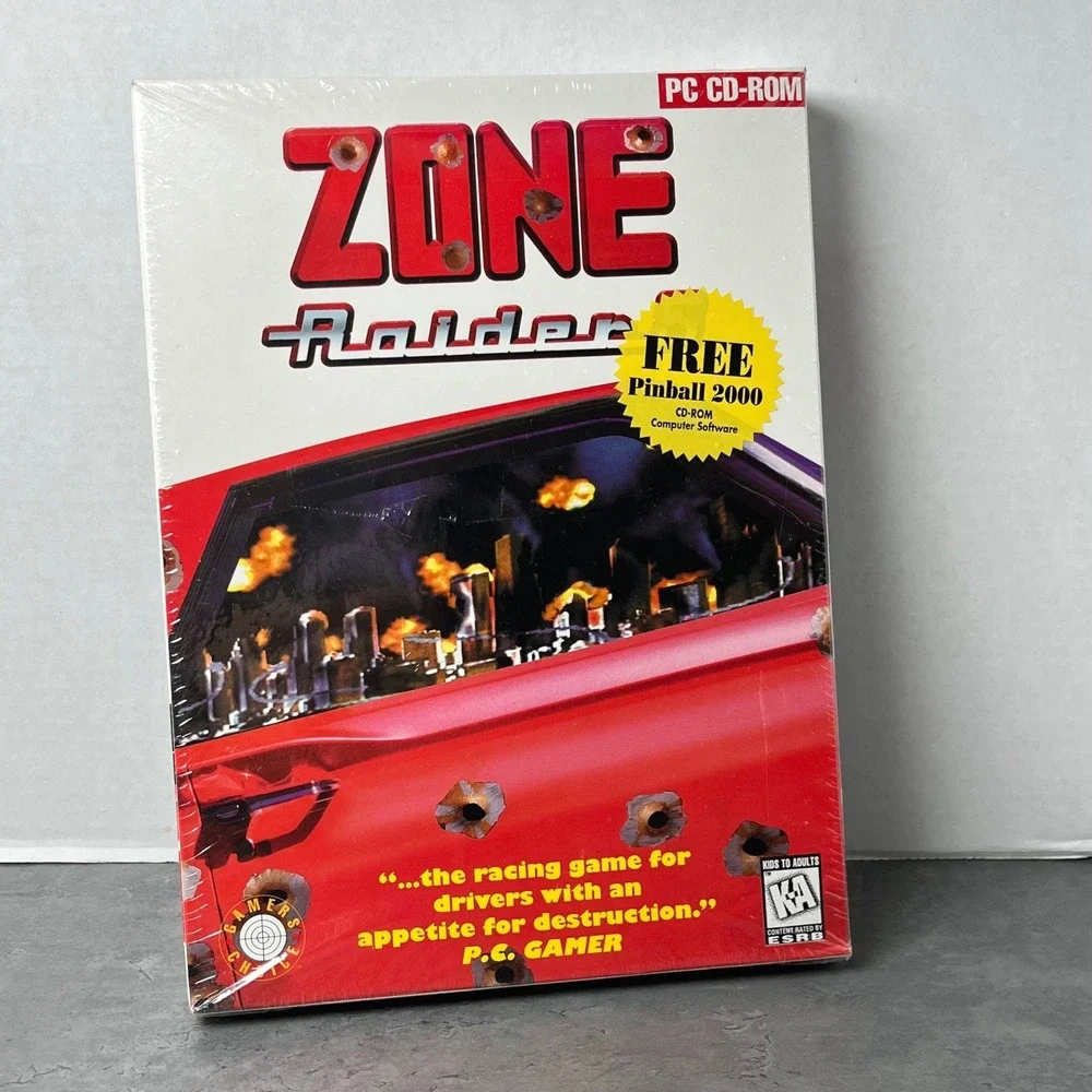 Zone Raiders PC CD-ROM Game Red Big Box Virgin Vintage New Factory Sealed NM+
